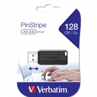 128GB Verbatim Store  n  Go PinStripe