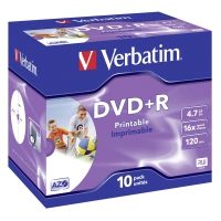 VERBATIM DVD+R 16x 10er PS Pack DVD-Rohlinge 