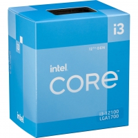Intel Core i3-12100, 4C/8T, 3.30-4.30GHz,