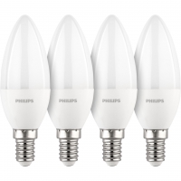 Philips LED Lampe E14 4er Set Kerzenform