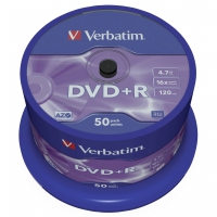VERBATIM DVD+R 16x 50er Spindel
