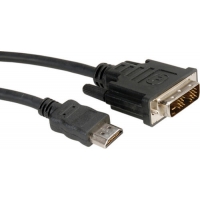 ROLINE Kabel DVI (18+1) ST - HDMI ST 2,0m