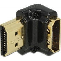 DeLOCK HDMI-A/HDMI-A male, F/M, 90 Schwarz