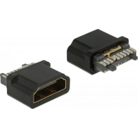DeLOCK 65885 Drahtverbinder HDMI-A Schwarz