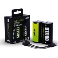 2er Verico LoopEnergy USB-C Mono D-Akku 2er Verico LoopEnergy USB-C Mono D-Akku