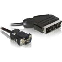 2m Scart/ VGA-Kabel DeLock 