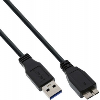 1m USB 3.0-Kabel TypA auf TypB Micro InLine 