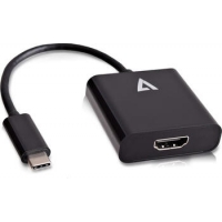 V7 Videoseven USB-C auf HDMI Adapter schwarz 