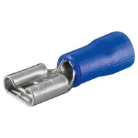 Flachsteckhülsen 1,5 bis 2,5 mm² blau (10 St.) Flachsteckhülsen 1,5 bis 2,5 mm² blau (10 St.)