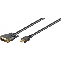 1m DVI-D/HDMI-Kabel, vergoldet