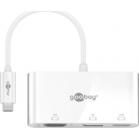 USB-C Multiport-Adapter > VGA+DP+HDMI goobay