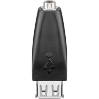 Goobay 93982 Kabeladapter USB-A 3.5mm Schwarz
